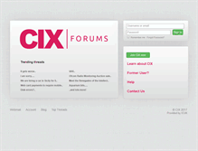 Tablet Screenshot of i.cixonline.com