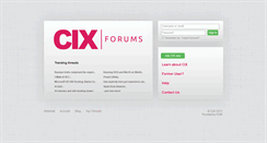 Desktop Screenshot of betaforums.cixonline.com